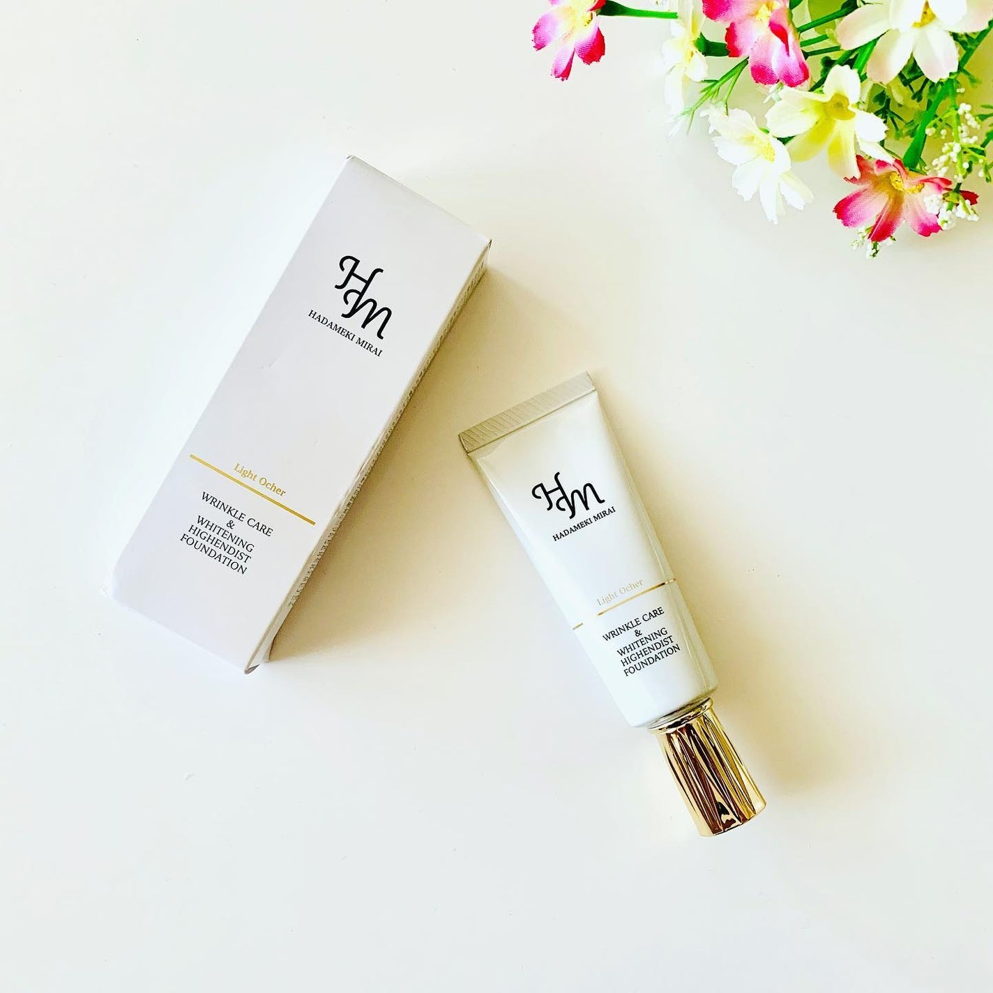 リンクルケア&ホワイトニング ハイエンディストファンデーション/ハダメキミライ/リキッドファンデーションを使ったクチコミ(1枚目)