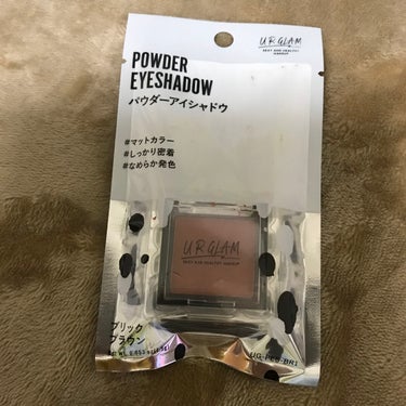 UR GLAM　POWDER EYESHADOW ブリックブラウン〈マット〉/U R GLAM/シングルアイシャドウを使ったクチコミ（1枚目）