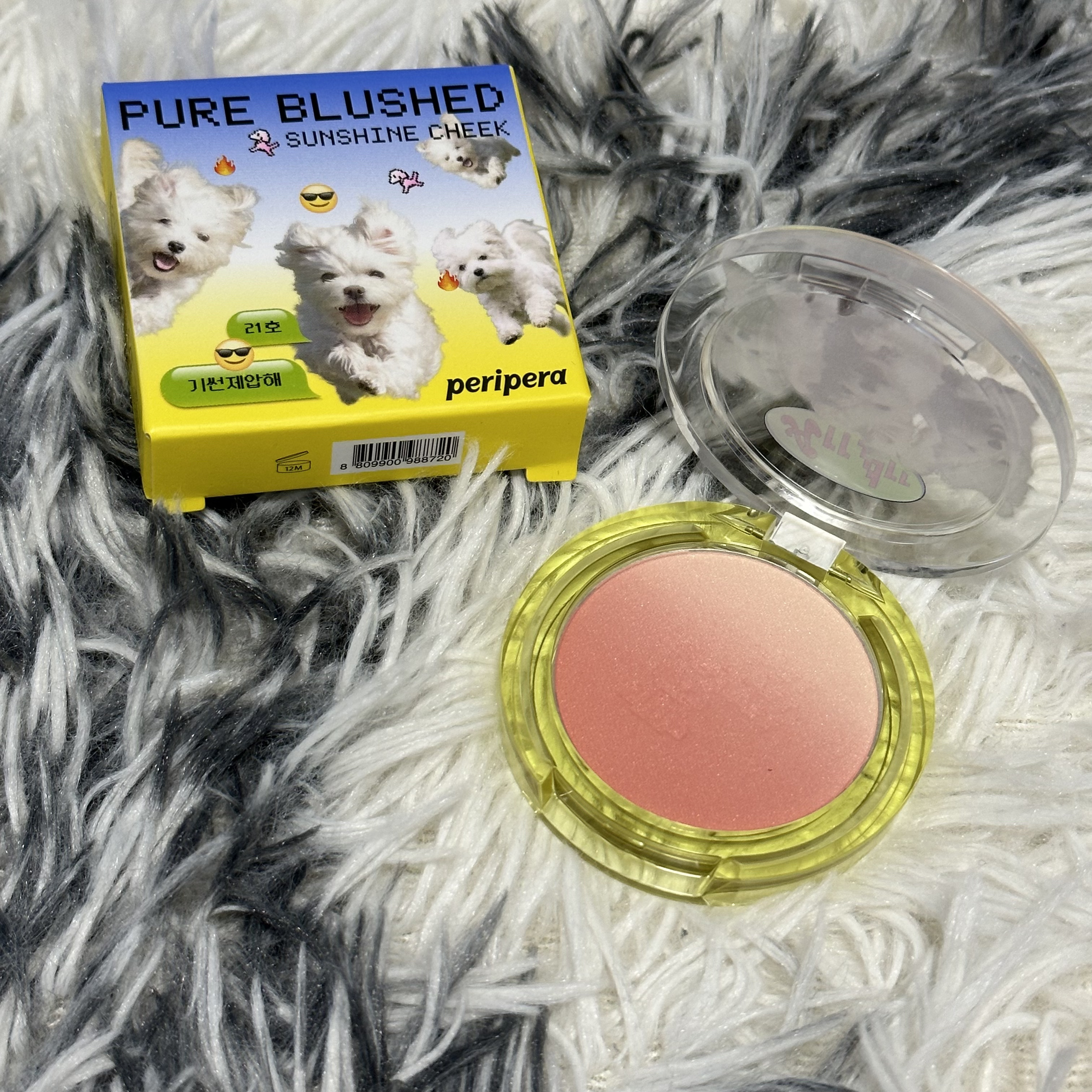 ピュア ブラッシュド サンシャイン チーク/PERIPERA/パウダーチークを使ったクチコミ（1枚目）