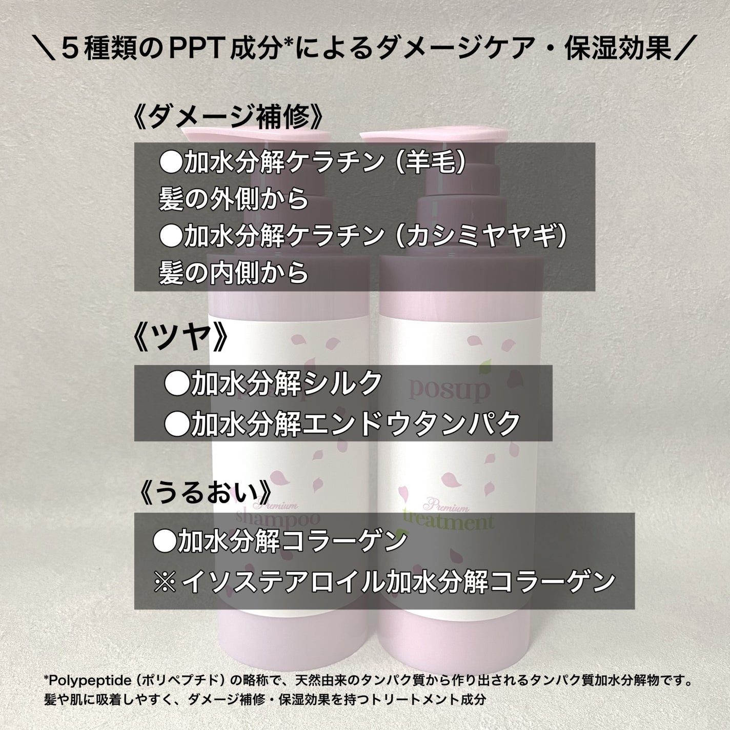 ポスプ プレミアムシャンプー/プレミアムトリートメント/posup/市販シャンプーを使ったクチコミ(2枚目)