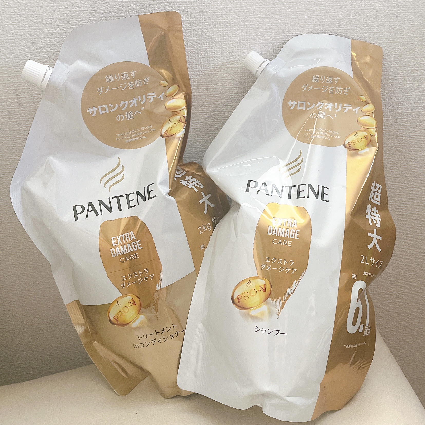 エクストラ ダメージケア シャンプー／トリートメント in コンディショナー トリートメント本体/パンテーン/市販シャンプーを使ったクチコミ（2枚目）