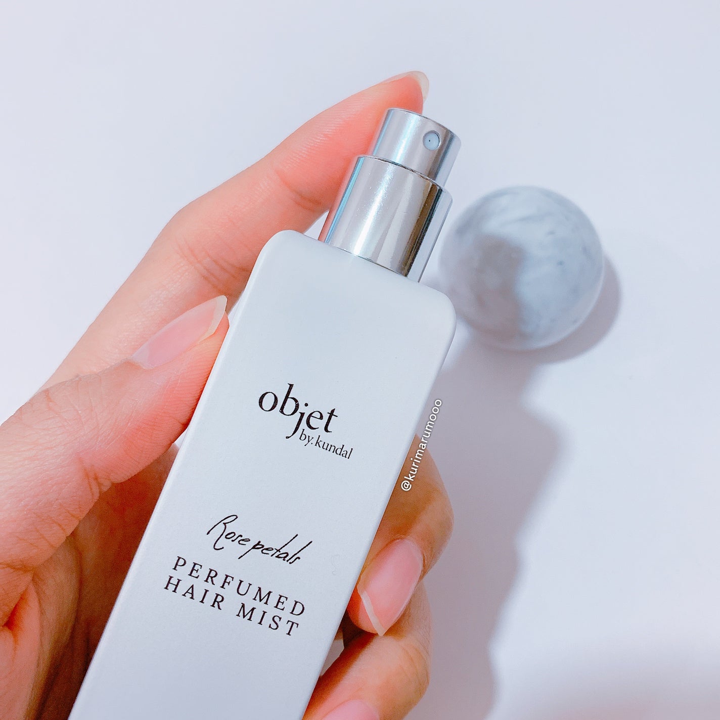 パフュームドヘアミスト ローズペタル/objet by kundal/ヘアミストを使ったクチコミ(3枚目)