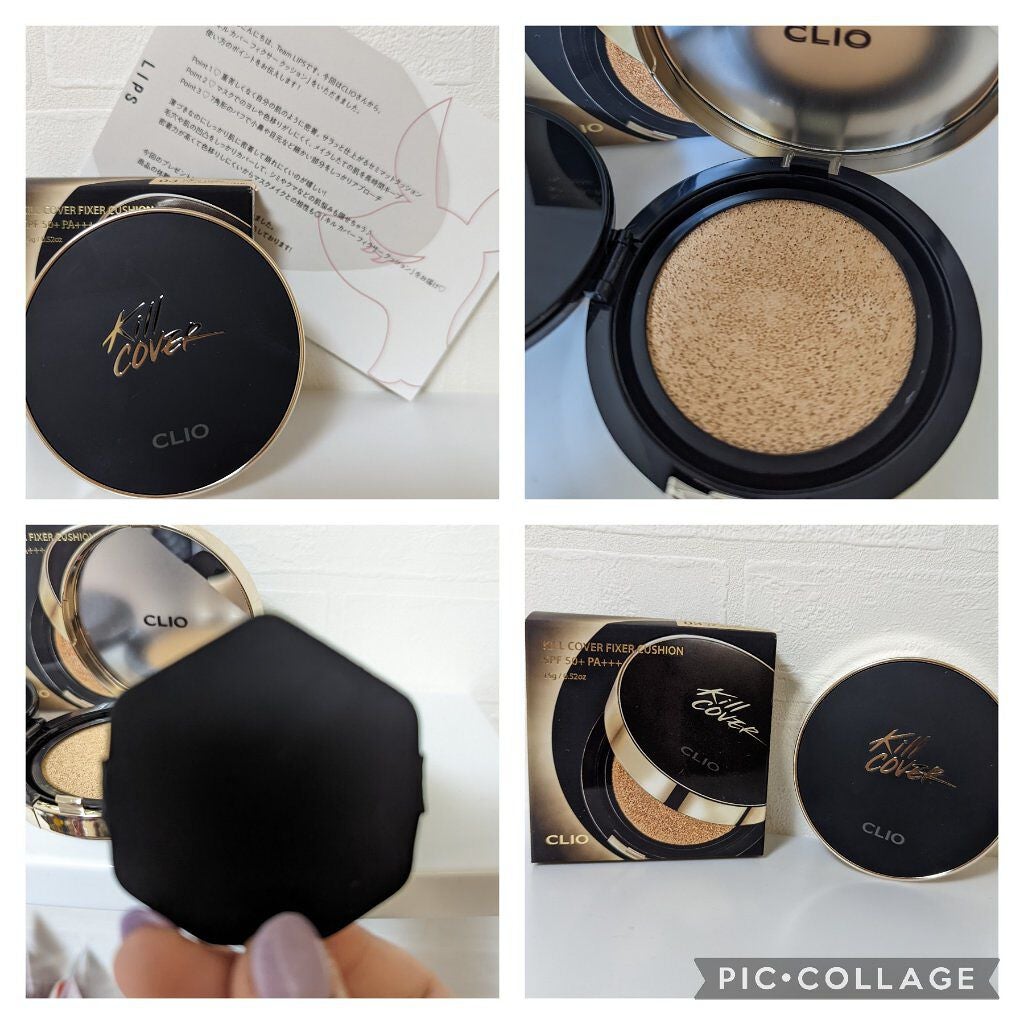 キル カバー フィクサー クッション/CLIO/クッションファンデーションを使ったクチコミ(2枚目)