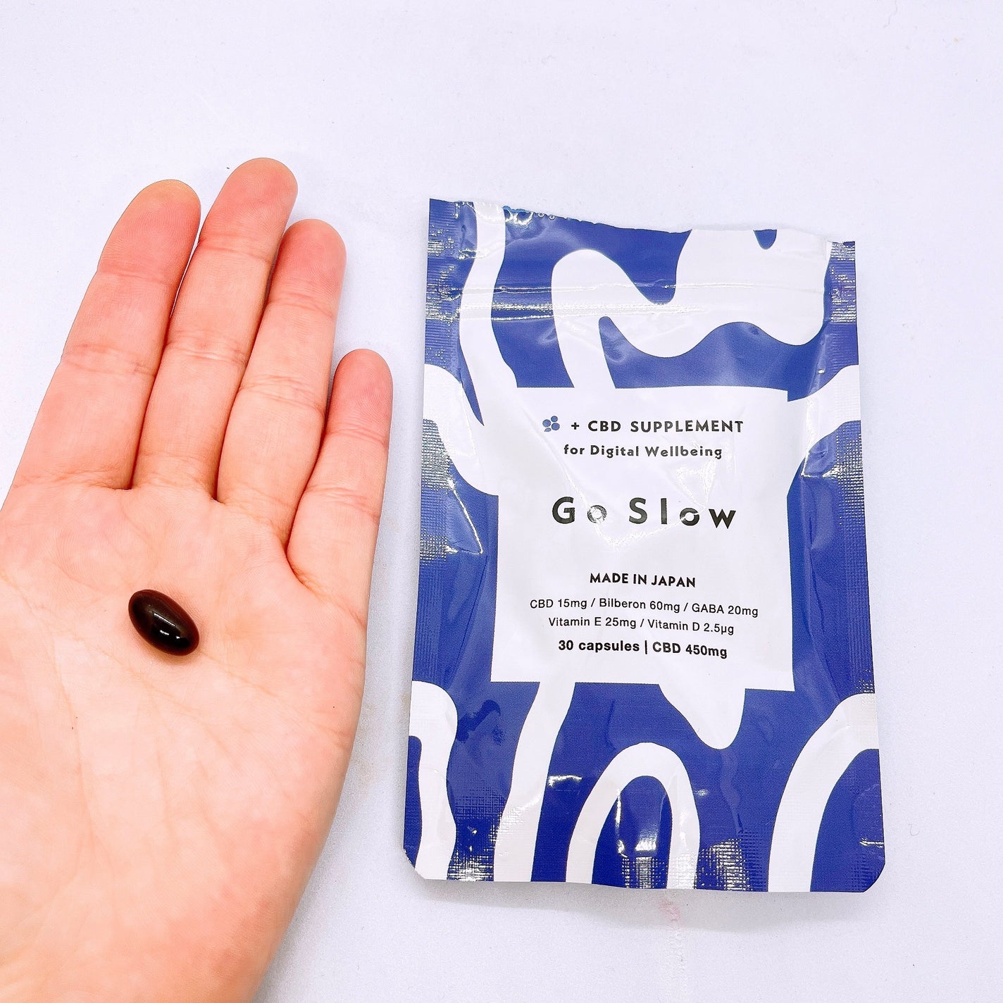 CBDサプリメント for デジタルウェルビーイング/Go Slow/健康サプリメントを使ったクチコミ(3枚目)