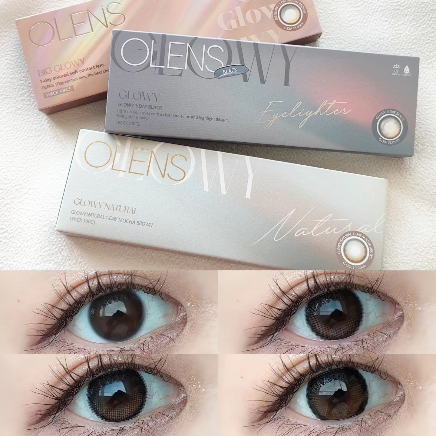 Glowy 1day/OLENS/ワンデー（１DAY）カラコンを使ったクチコミ（1枚目）