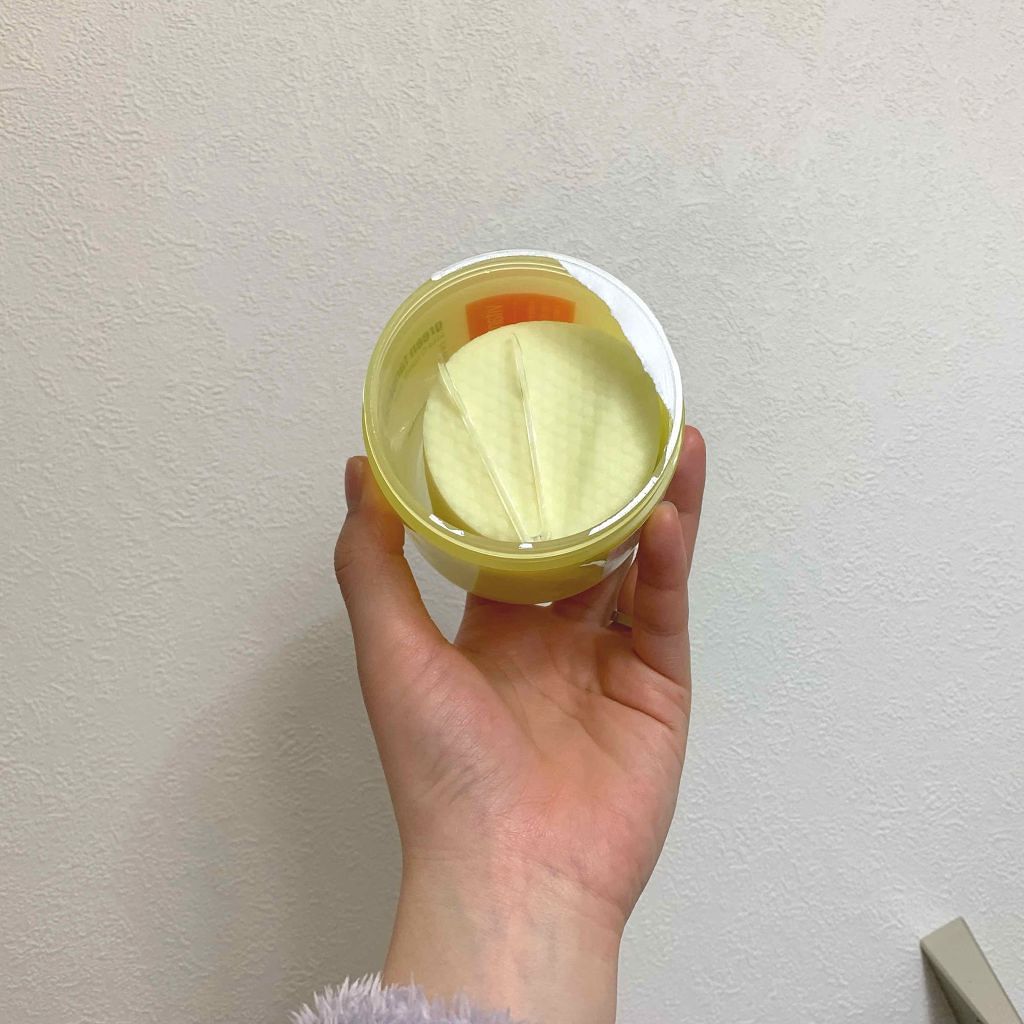 グリーンタンジェリン ビタCダークスポットケアパッド/goodal/トナーパッドを使ったクチコミ(2枚目)