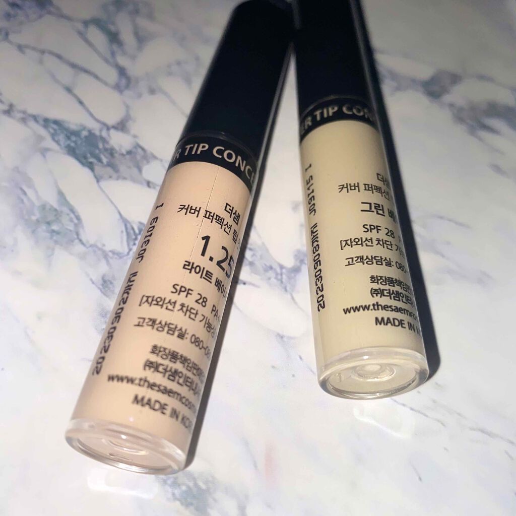 カバーパーフェクション チップコンシーラー/the SAEM/リキッドコンシーラーを使ったクチコミ(1枚目)