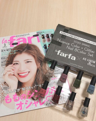 la farfa la farfa 2020年3月号のクチコミ「〜la・farfa3月号〜

1/20発売で特別付録はAS KNOW AS olacaのネイル.....」（1枚目）