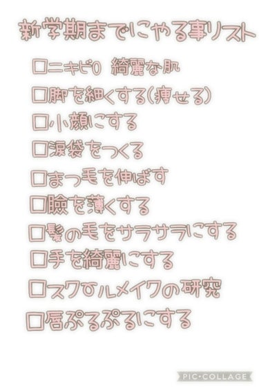 ここみ🍒 on LIPS 「こんにちは!!!今回は春休み中に新学期までにやる事をチェックリ..」（1枚目）