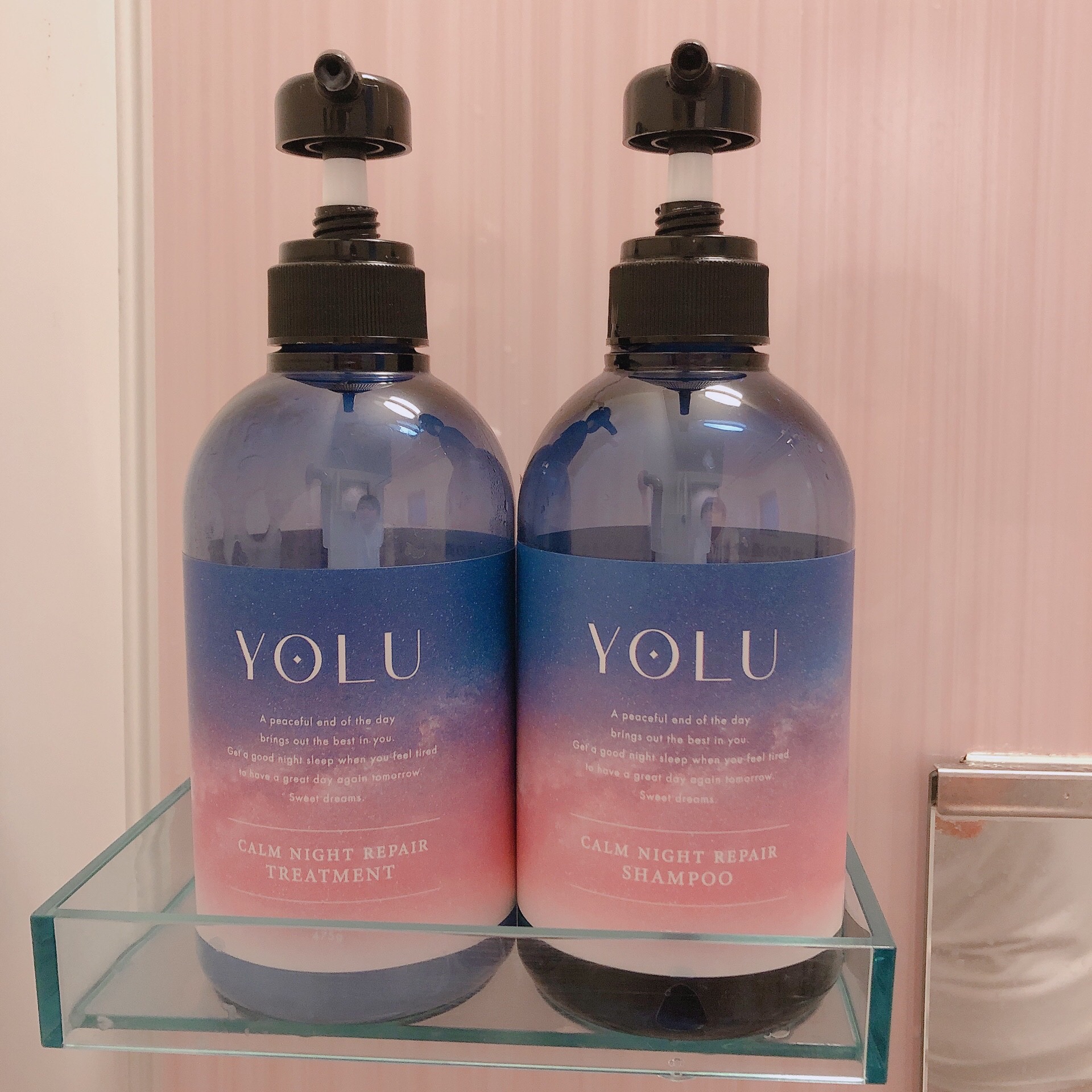 カームナイトリペアシャンプー／トリートメント/YOLU/市販シャンプーを使ったクチコミ（1枚目）