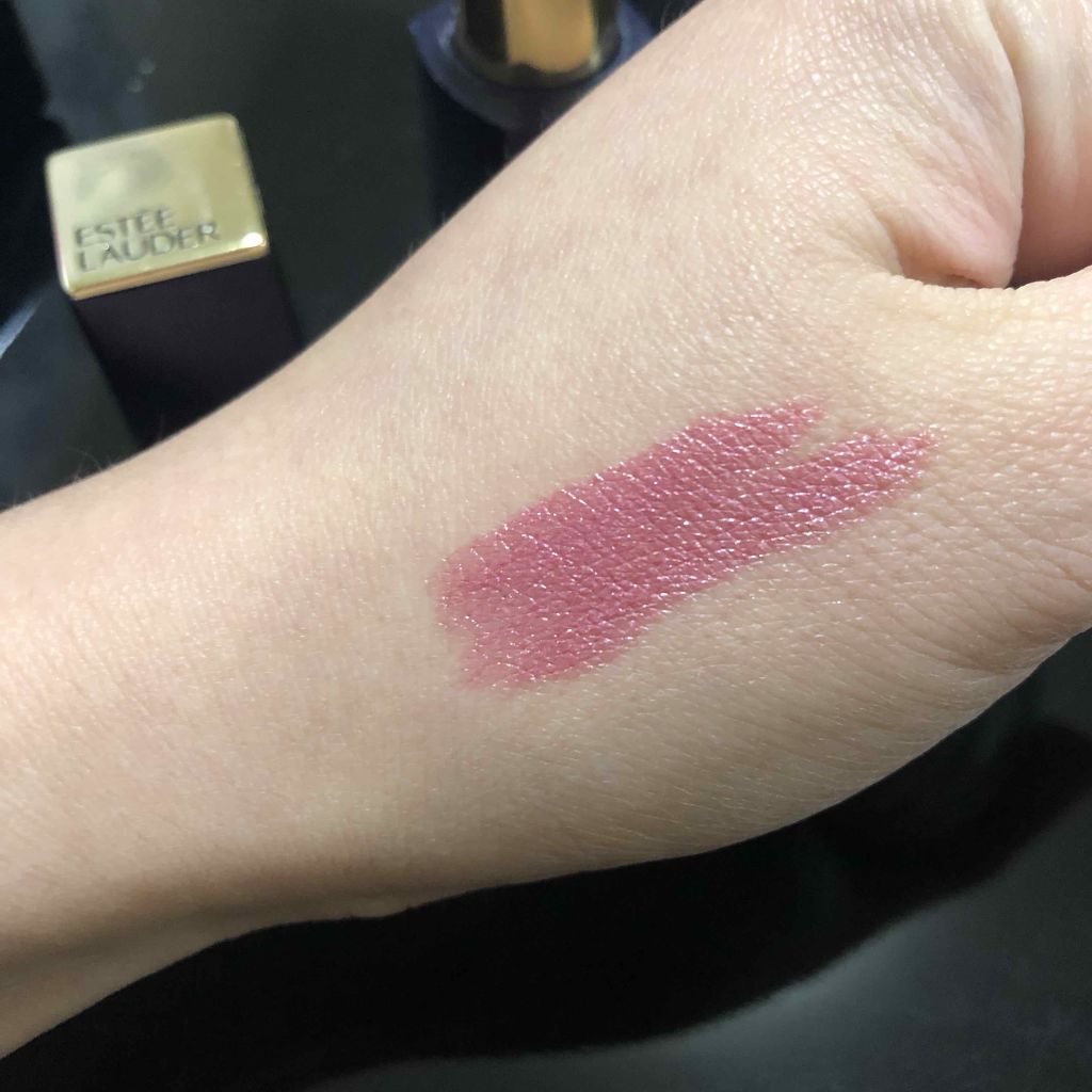 ピュア カラー エンヴィ ハイラスター リップスティック 221 ピンク パフェ/ESTEE LAUDER/口紅を使ったクチコミ（2枚目）