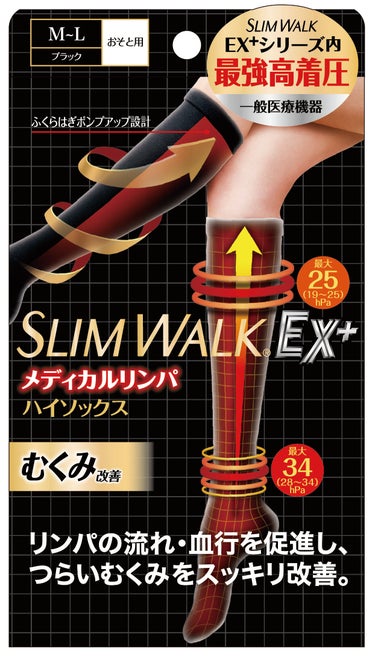 スリムウォーク メディカルリンパハイソックス SLIMWALK