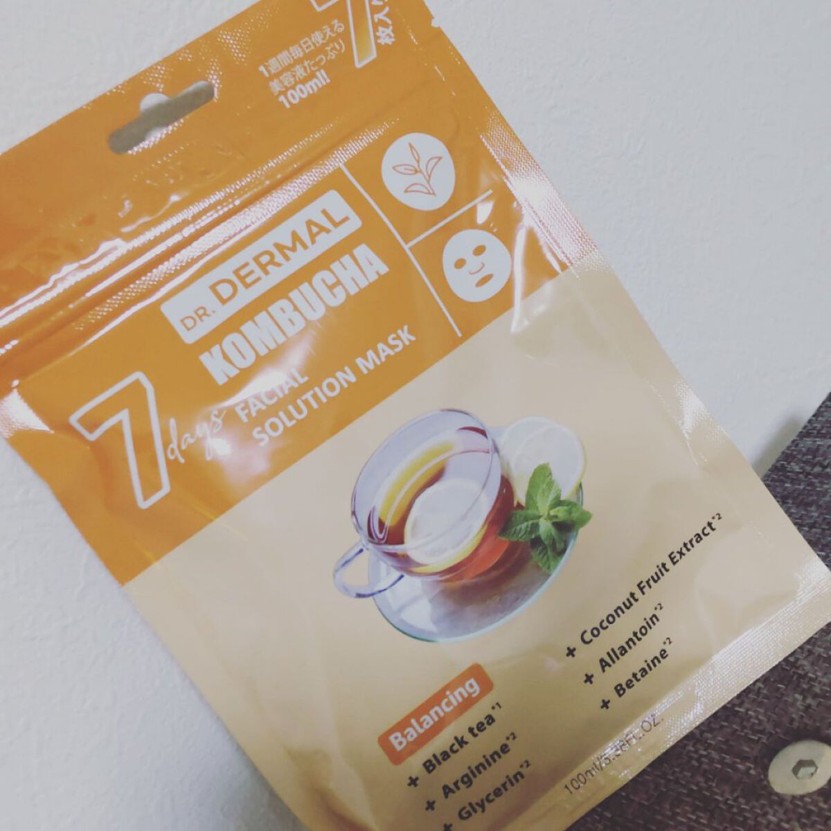 7days フェイシャルソリューションマスク コンブチャ/Dr.DERMAL/シートマスク・パックを使ったクチコミ（1枚目）