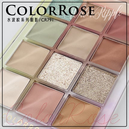 水波紋系列眼影/COLORROSE/アイシャドウパレットを使ったクチコミ(2枚目)