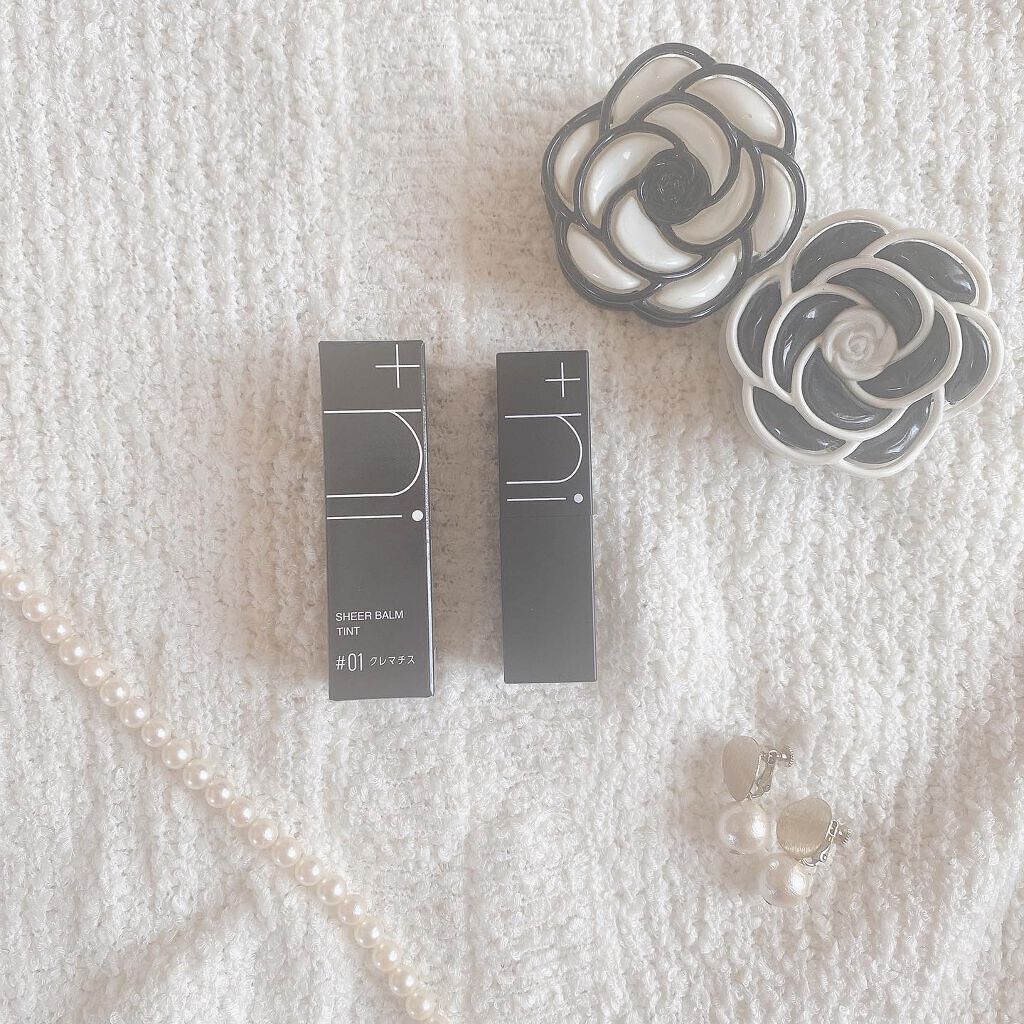 シアーバームティント #01 クレマチス/＋ni/リップティントを使ったクチコミ（1枚目）