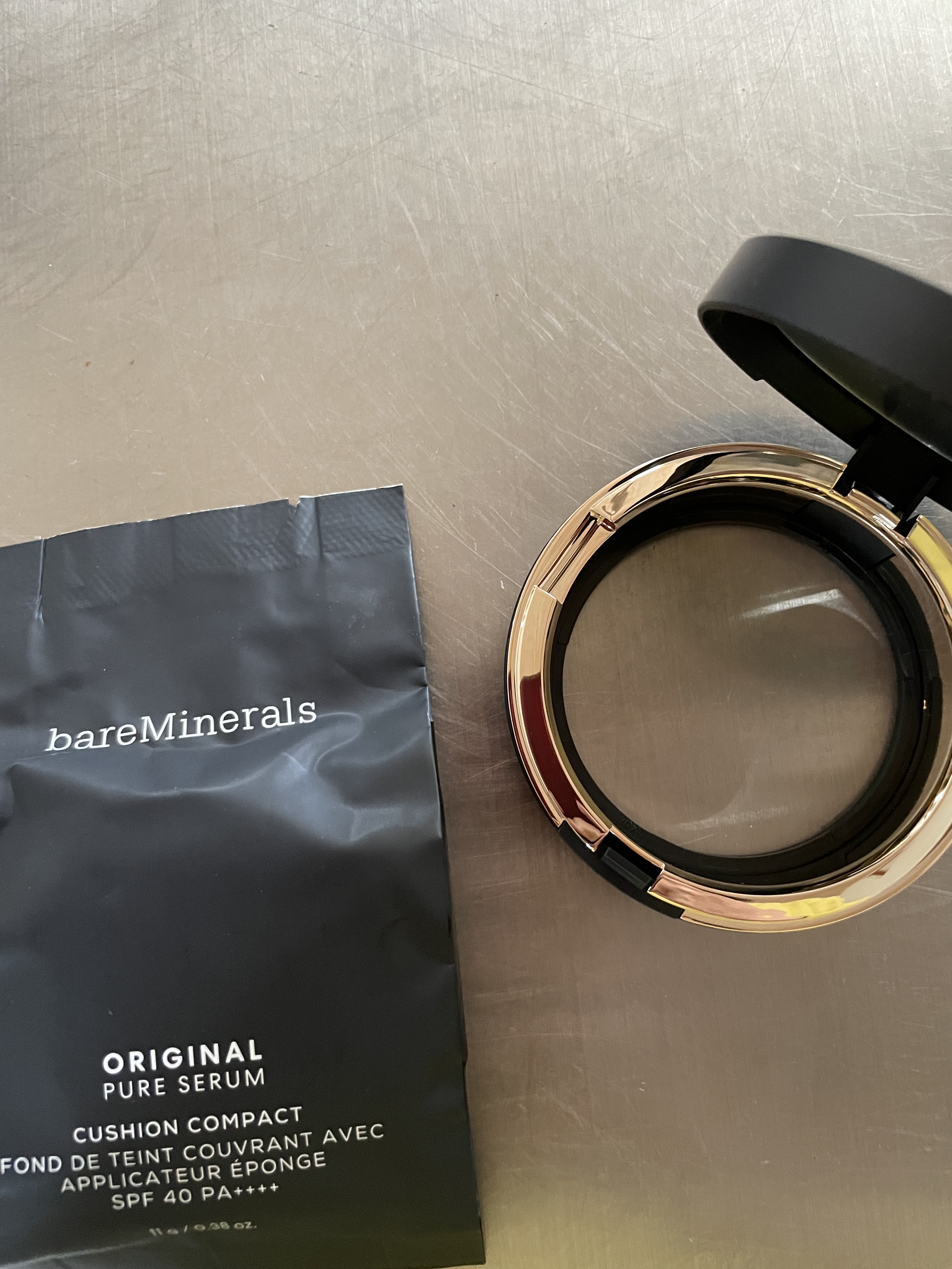 オリジナル ピュア セラム カバーアップ クッション フェア 01/bareMinerals/クッションファンデーションを使ったクチコミ（3枚目）