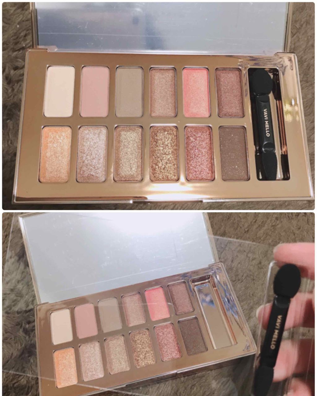 バレンタインボックス/VAVI MELLO/アイシャドウパレットを使ったクチコミ(2枚目)