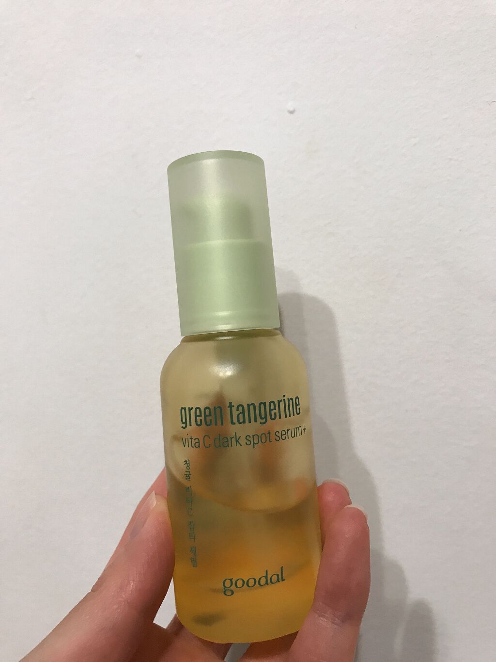 グリーンタンジェリン ビタC ダークスポットケアセラム/goodal/美容液を使ったクチコミ(1枚目)