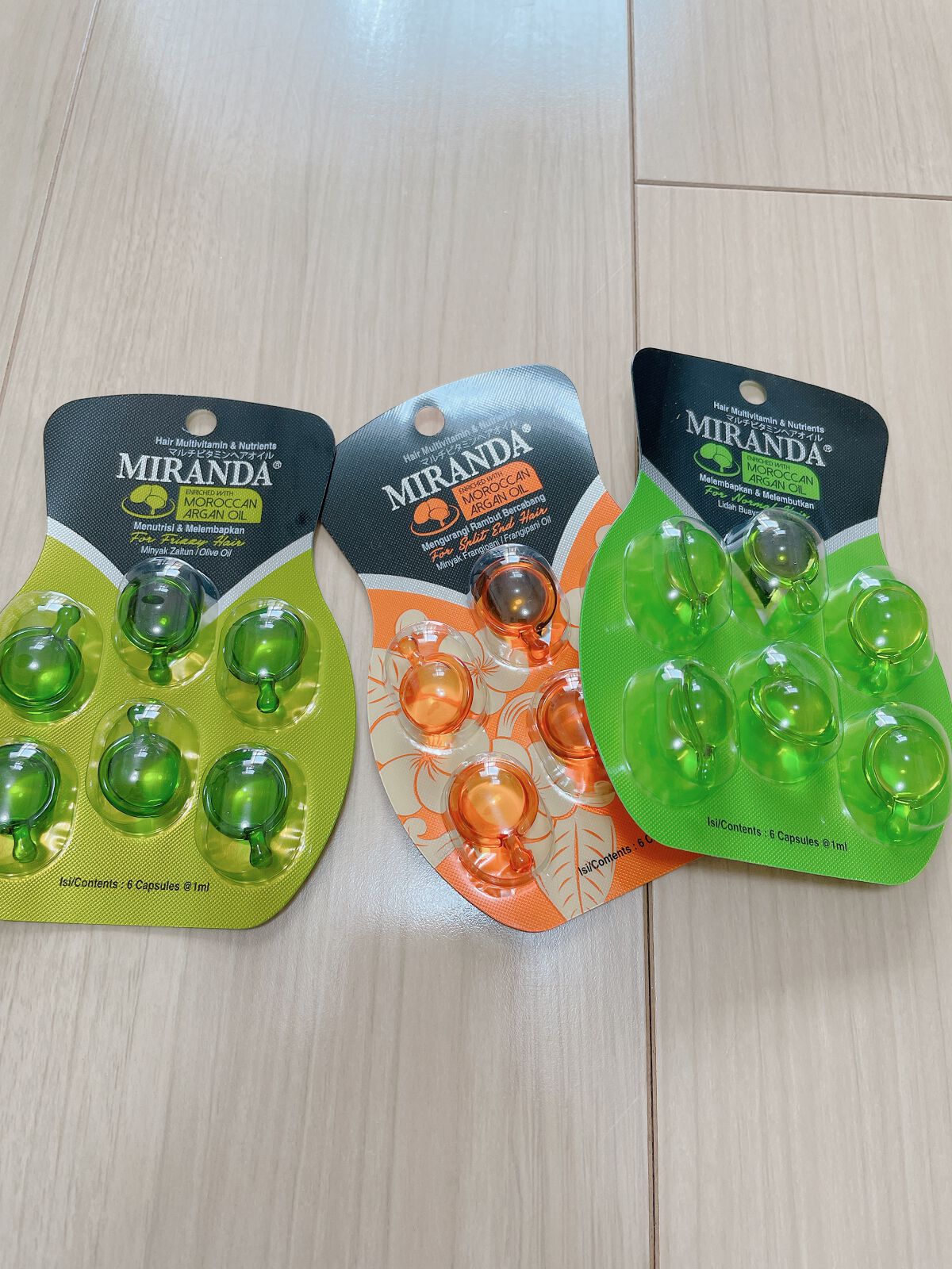 ヘアビタミン シャイニーヘアオイル/MIRANDA/ヘアオイルを使ったクチコミ（1枚目）