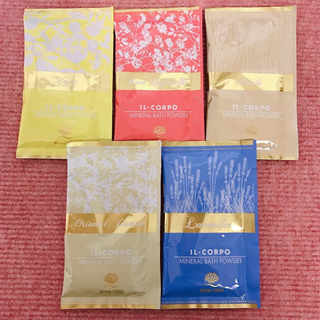 ミネラルバスパウダー グリーティングギフト/イルコルポ/入浴剤セットを使ったクチコミ（1枚目）