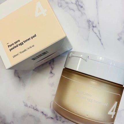 4番 毛穴ゼロたまご肌トナーパッド/numbuzin/トナーパッドを使ったクチコミ(7枚目)