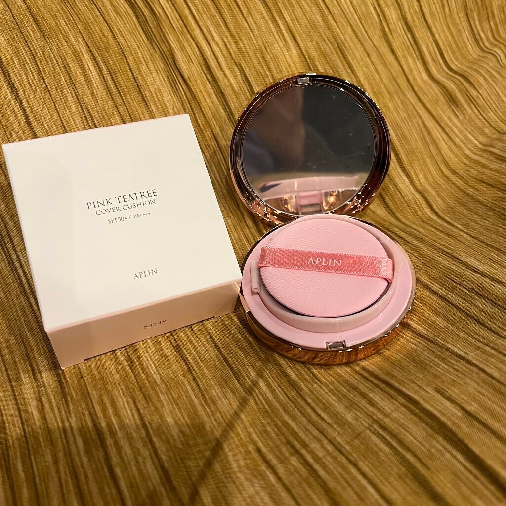 ピンクティーツリーカバークッション/APLIN/クッションファンデーションを使ったクチコミ(2枚目)