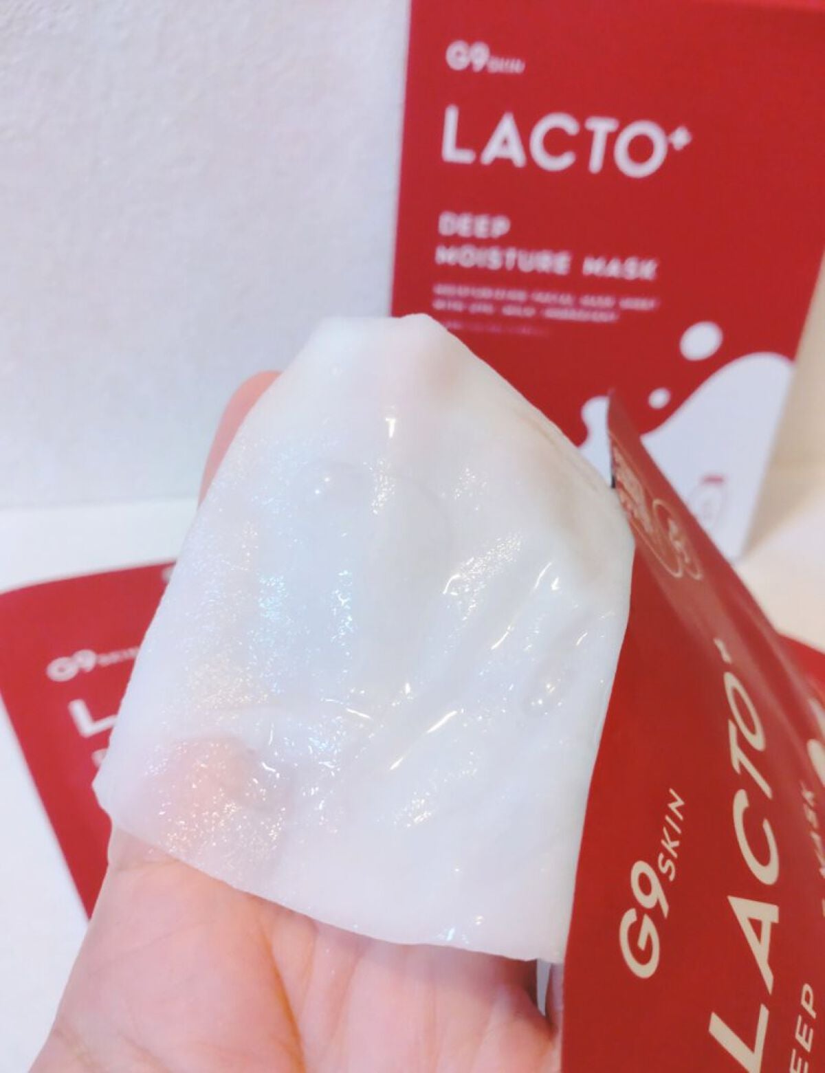 ラクトプラス ディープモイスチャーマスク/G9SKIN/シートマスク・パックを使ったクチコミ(2枚目)