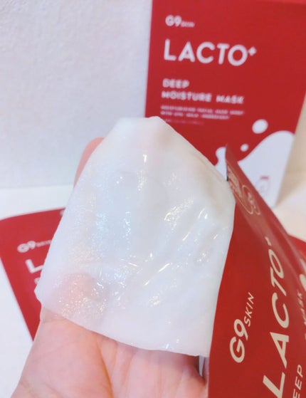 ラクトプラス ディープモイスチャーマスク/G9SKIN/シートマスク・パックを使ったクチコミ(2枚目)