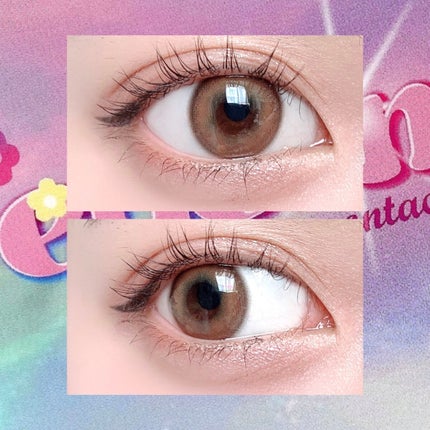 Burnt Brown/eyesm/カラーコンタクトレンズを使ったクチコミ(3枚目)