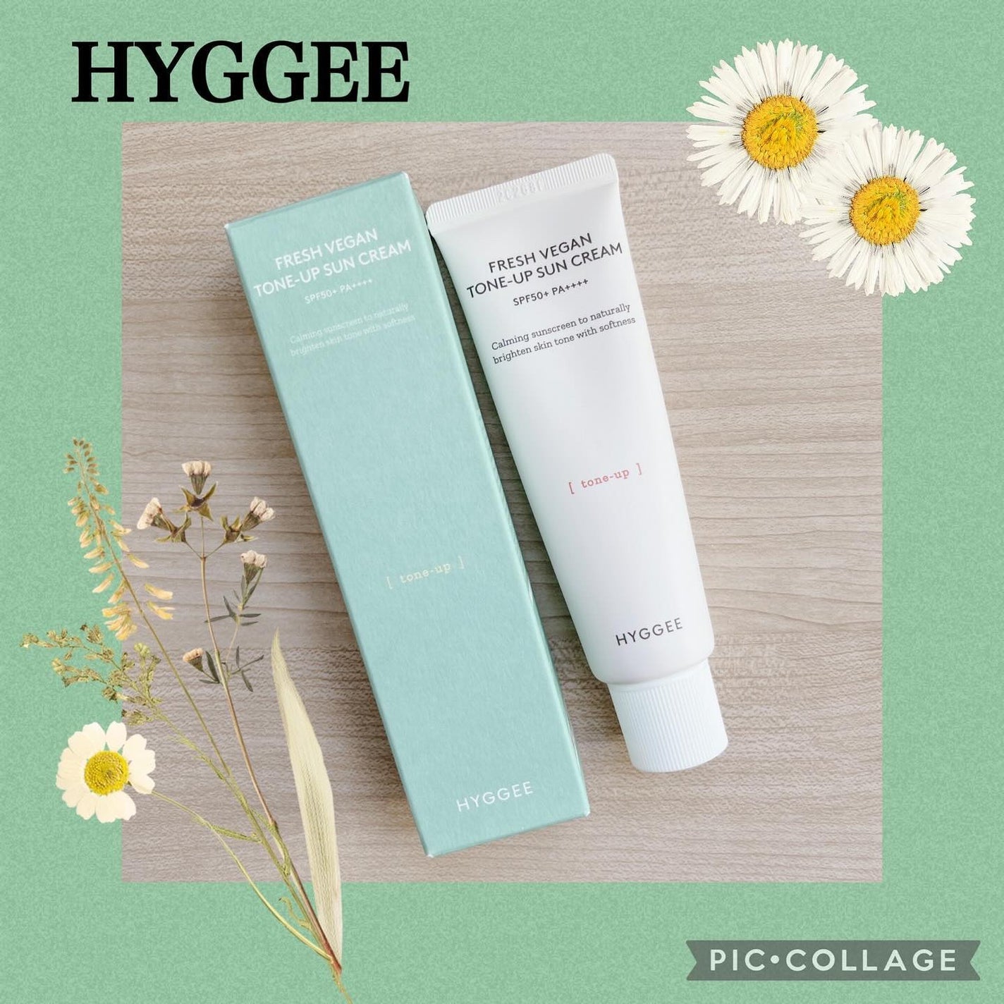 フレッシュヴィーガントーンアップサンクリーム/HYGGEE/日焼け止めクリームを使ったクチコミ(1枚目)