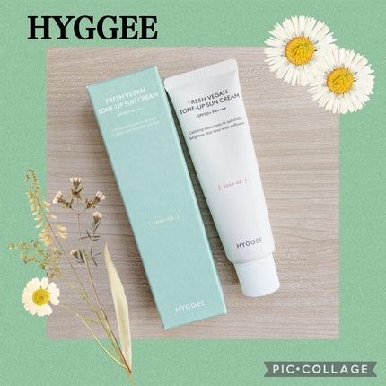 フレッシュヴィーガントーンアップサンクリーム/HYGGEE/日焼け止めクリームを使ったクチコミ(1枚目)