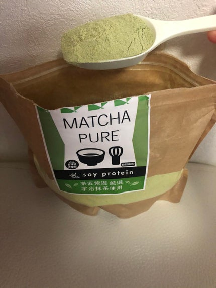 MATCHA PURE(プロテインパウダー)/ピュアパートナー/ソイプロテインを使ったクチコミ(5枚目)
