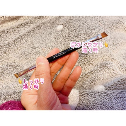 ダブルエンドアイブロウブラシ熊野筆/&be/メイクブラシを使ったクチコミ(4枚目)