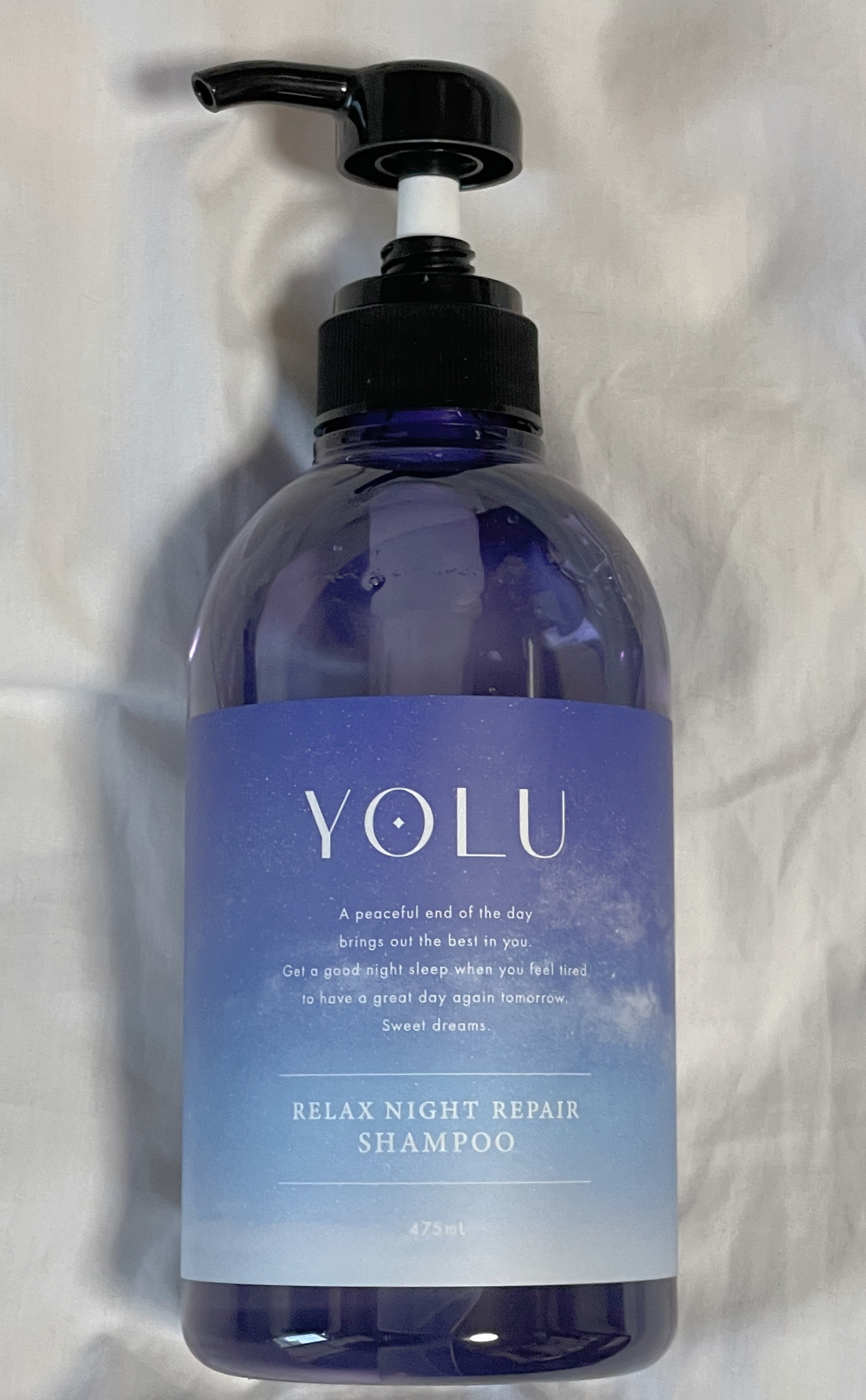 リラックスナイトリペア シャンプー／トリートメント/YOLU/市販シャンプーを使ったクチコミ（2枚目）