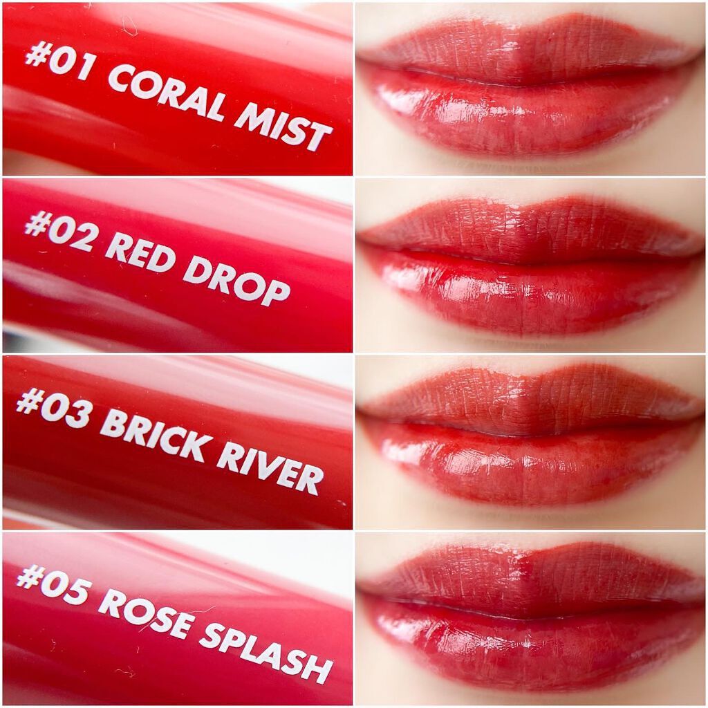 グラスティングウォーターティント/rom&nd/リップティントを使ったクチコミ（3枚目）