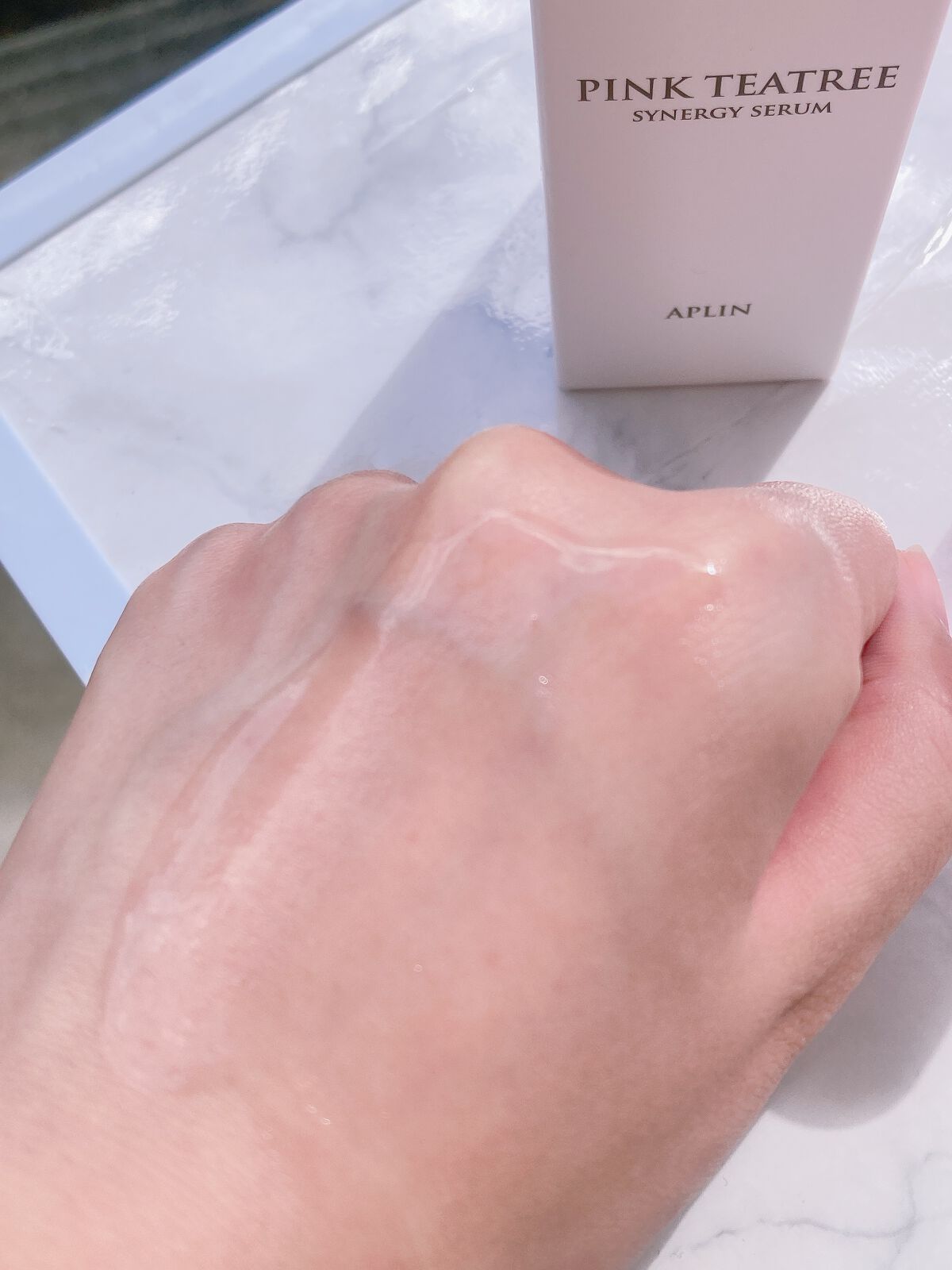 ピンクティーツリーシナジーセラム/APLIN/美容液を使ったクチコミ(5枚目)