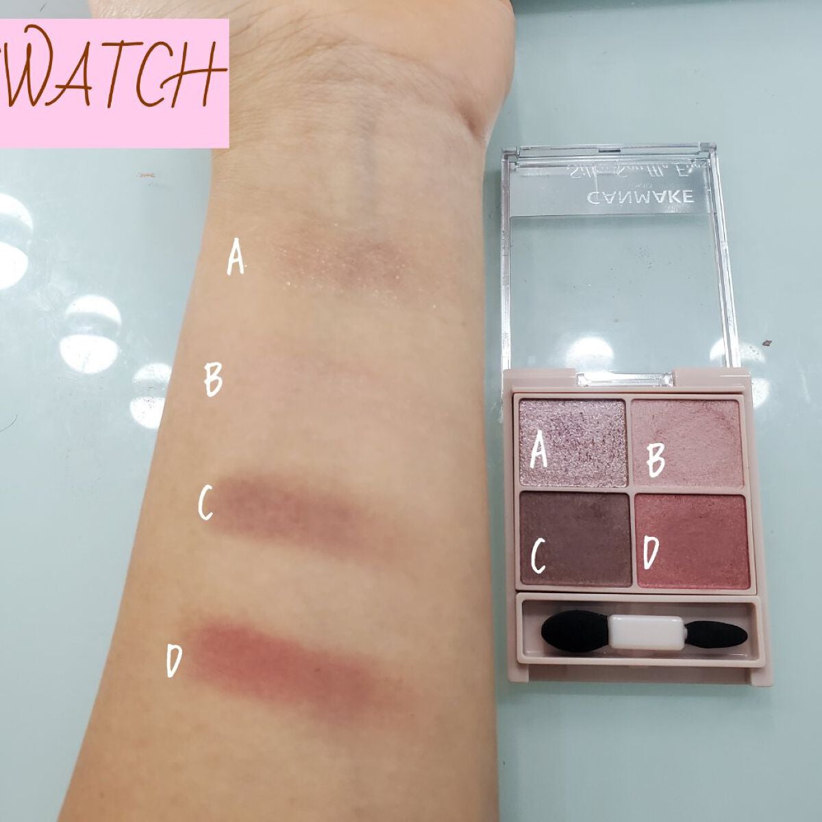 シルキースフレアイズ(マットタイプ)/キャンメイク/アイシャドウパレットを使ったクチコミ(2枚目)