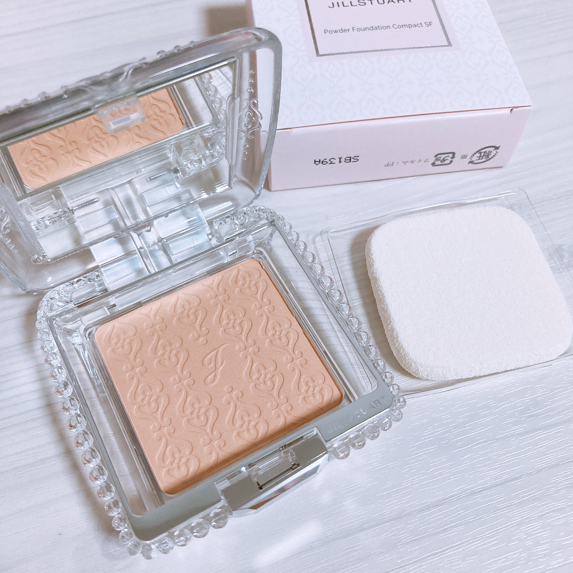 グロウシフォン セラムフィルター 101 linen/JILL STUART/パウダーファンデーションを使ったクチコミ（1枚目）