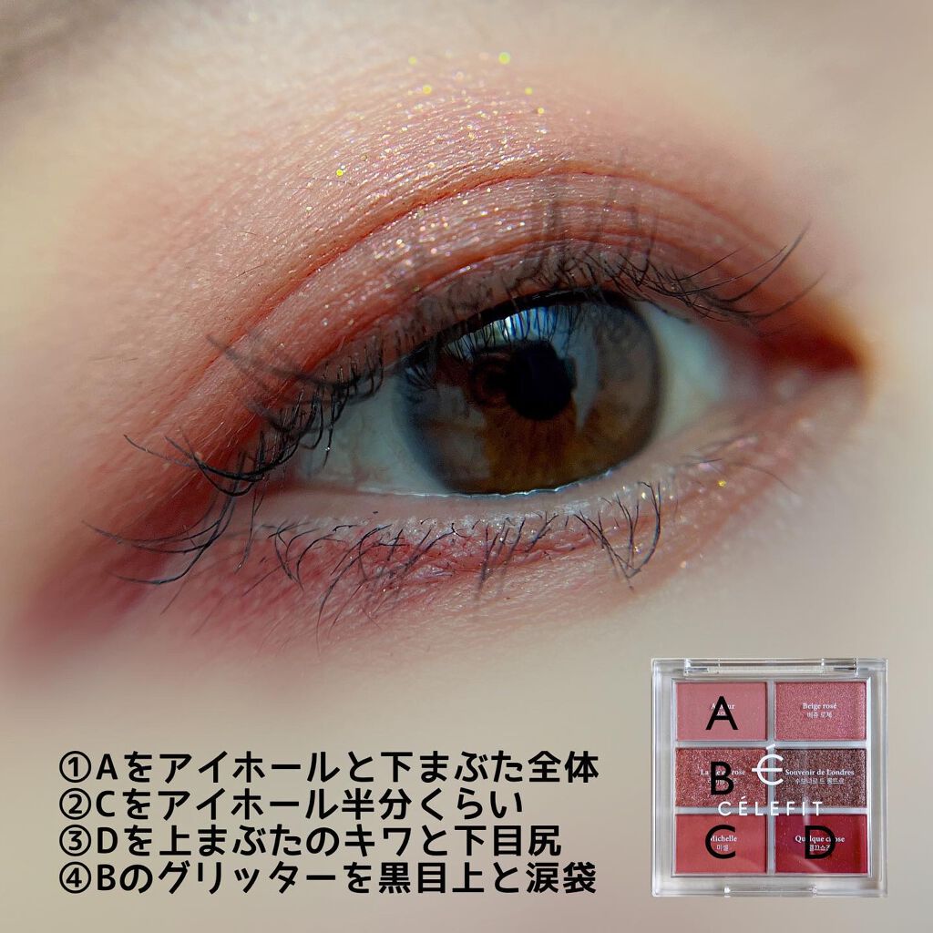 プロアイシャドウパレットセシル/CELEFIT/アイシャドウパレットを使ったクチコミ(2枚目)