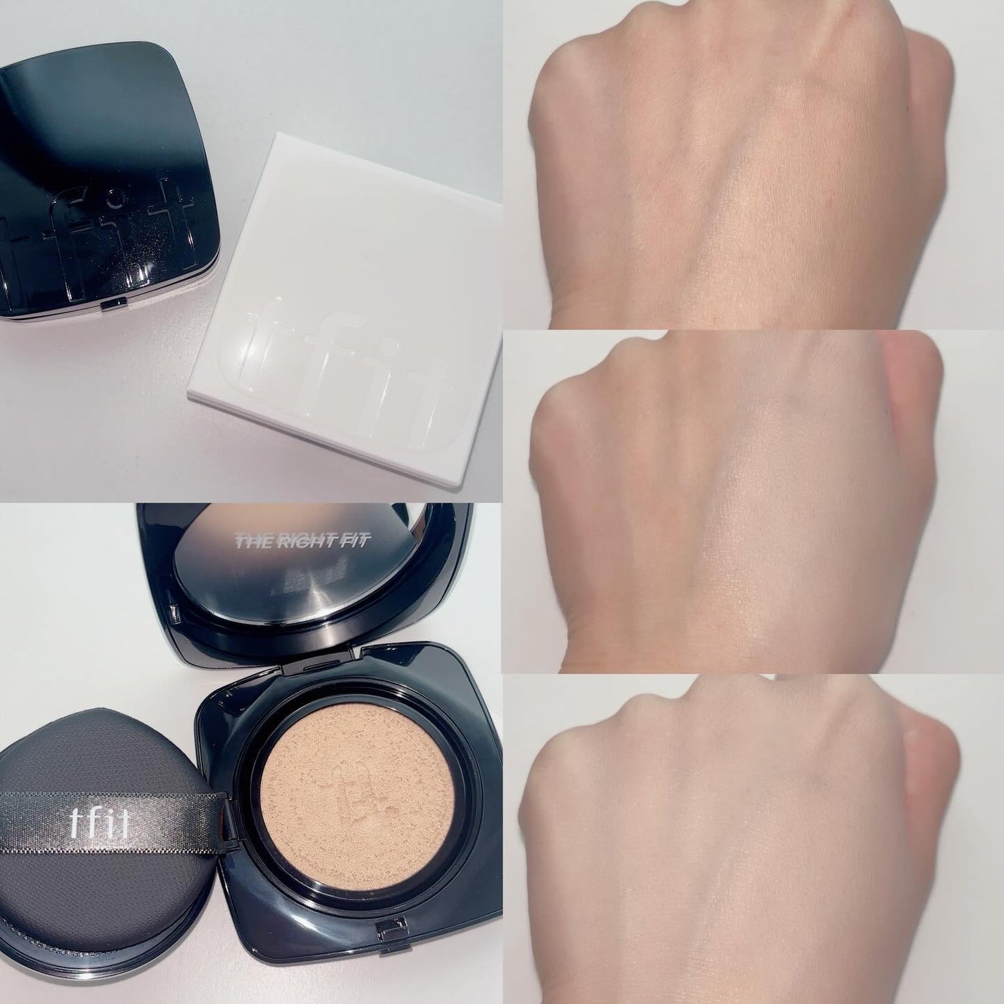 レイヤリングフィット グロークッションEX/TFIT/クッションファンデーションを使ったクチコミ(3枚目)