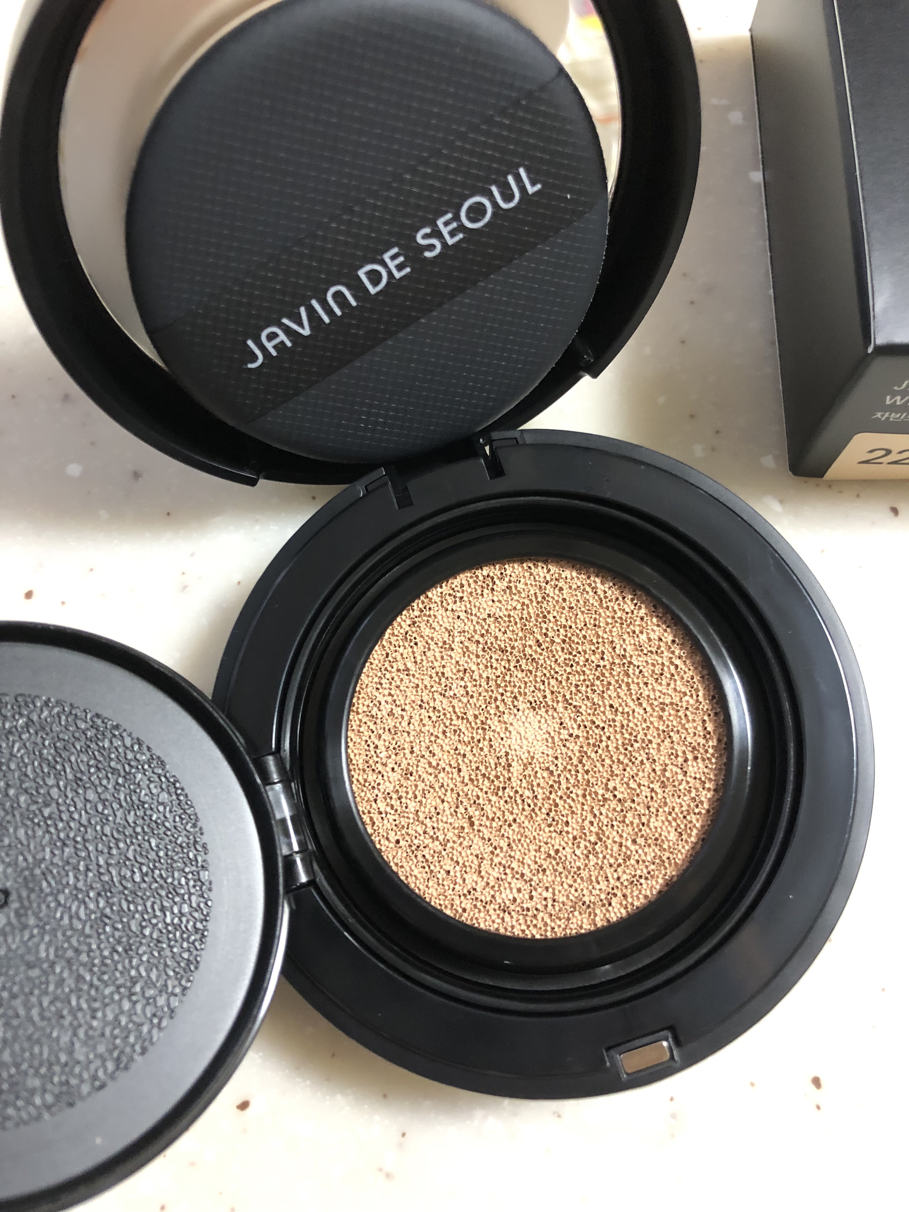 ジャビンドゥソウル ウインクファンデーションパクト 22 COVER SAND(カバーサンド)/Javin De Seoul/クッションファンデーションを使ったクチコミ（3枚目）