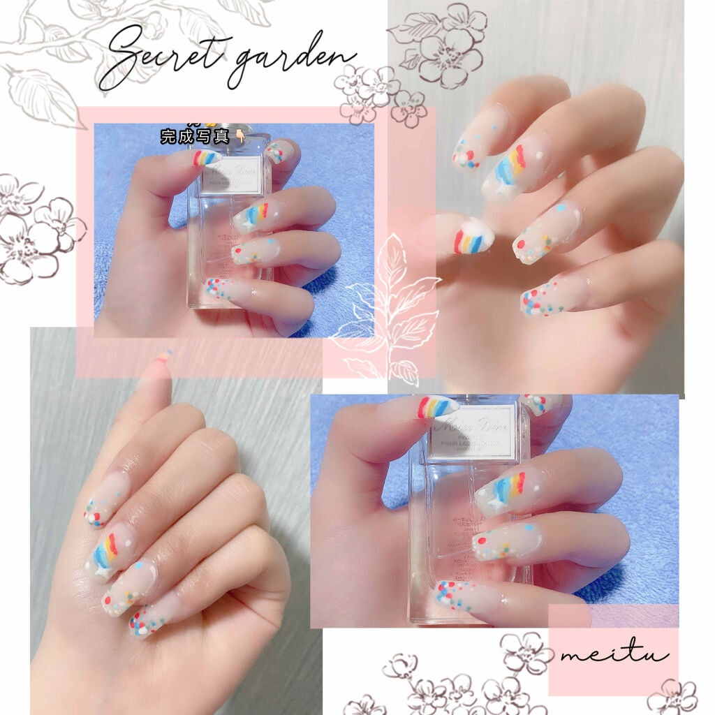 Unn_投稿中 on LIPS 「レーンボーネイル🌈雨の後☔️涼しいの空気とレーンボーはとても美..」(2枚目)