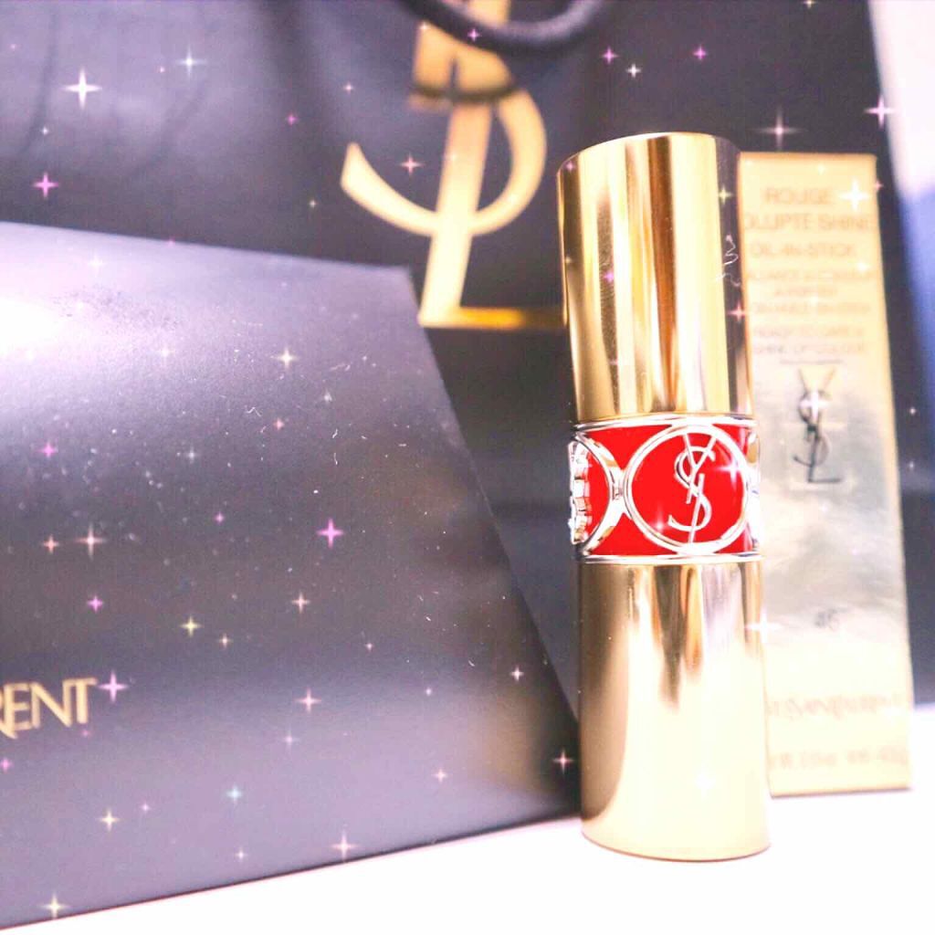 ルージュ ヴォリュプテ シャイン/YVES SAINT LAURENT BEAUTE/口紅を使ったクチコミ(1枚目)