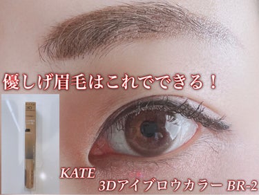 3Dアイブロウカラー/KATE/眉マスカラを使ったクチコミ（1枚目）