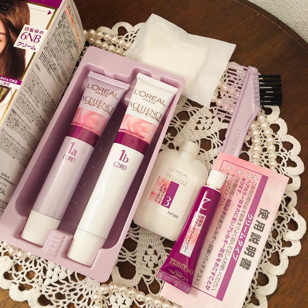 エクセランス ヘアカラー 6NB/ロレアル パリ/ヘアカラーを使ったクチコミ（3枚目）