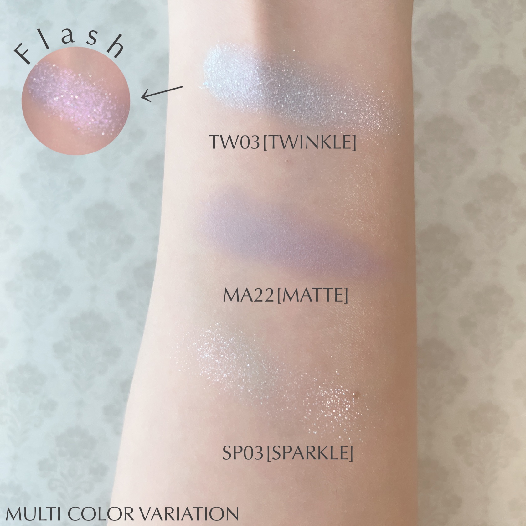 マルチカラーバリエーション トゥインクル/チャコット・コスメティクス/単色アイシャドウを使ったクチコミ（2枚目）