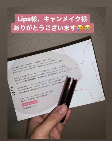 メルティールミナスルージュ(ティントタイプ)/キャンメイク/リップティントを使ったクチコミ(1枚目)