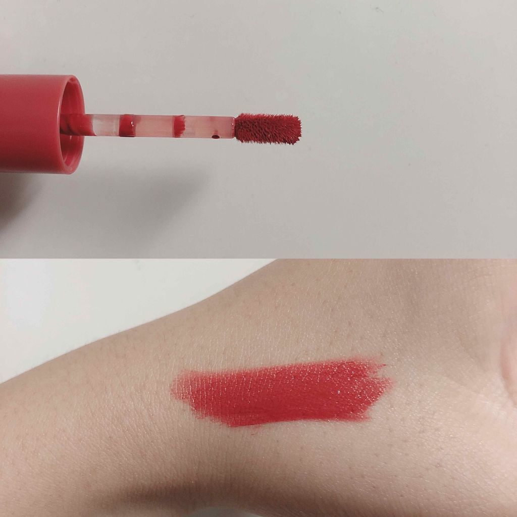 ビビッドコットン インクティント/innisfree/口紅を使ったクチコミ(3枚目)