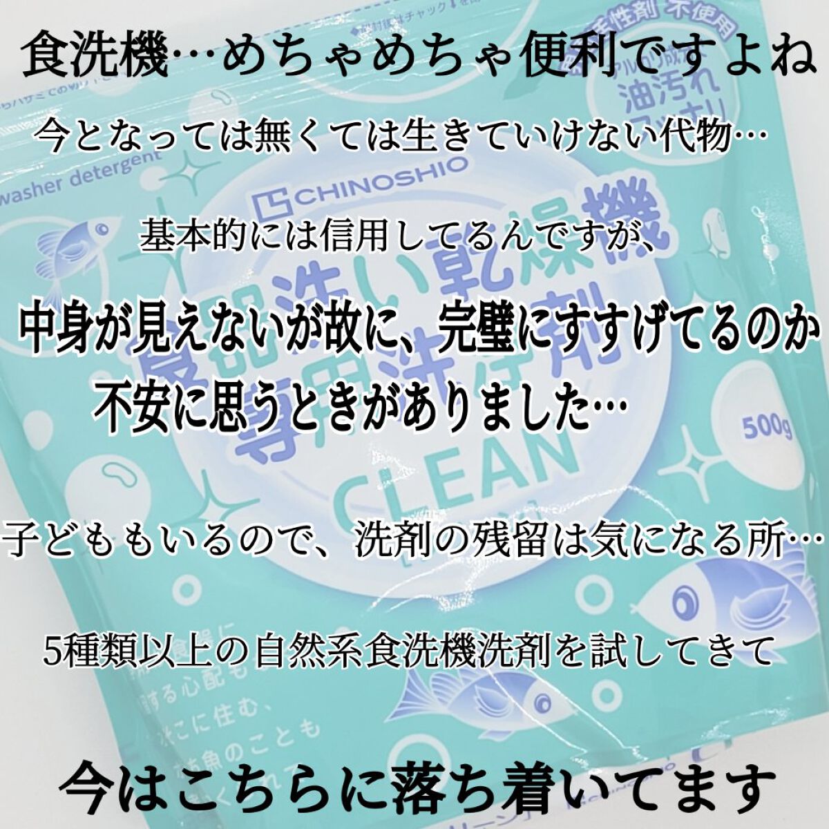 クリーン 食器洗い乾燥機専用洗浄剤/CHINOSHIO/その他を使ったクチコミ（2枚目）
