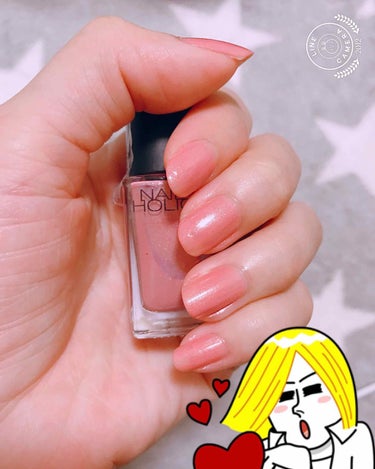 NAIL HOLICのPK804の単色ネイルです❤

小さいラメがたくさん入ってて
単色でもかわいい💄💅

ムラになりにくく、いつもネイルは2度塗り派ですが、ラメのおかげ（？）か１回塗りでもとても綺麗に